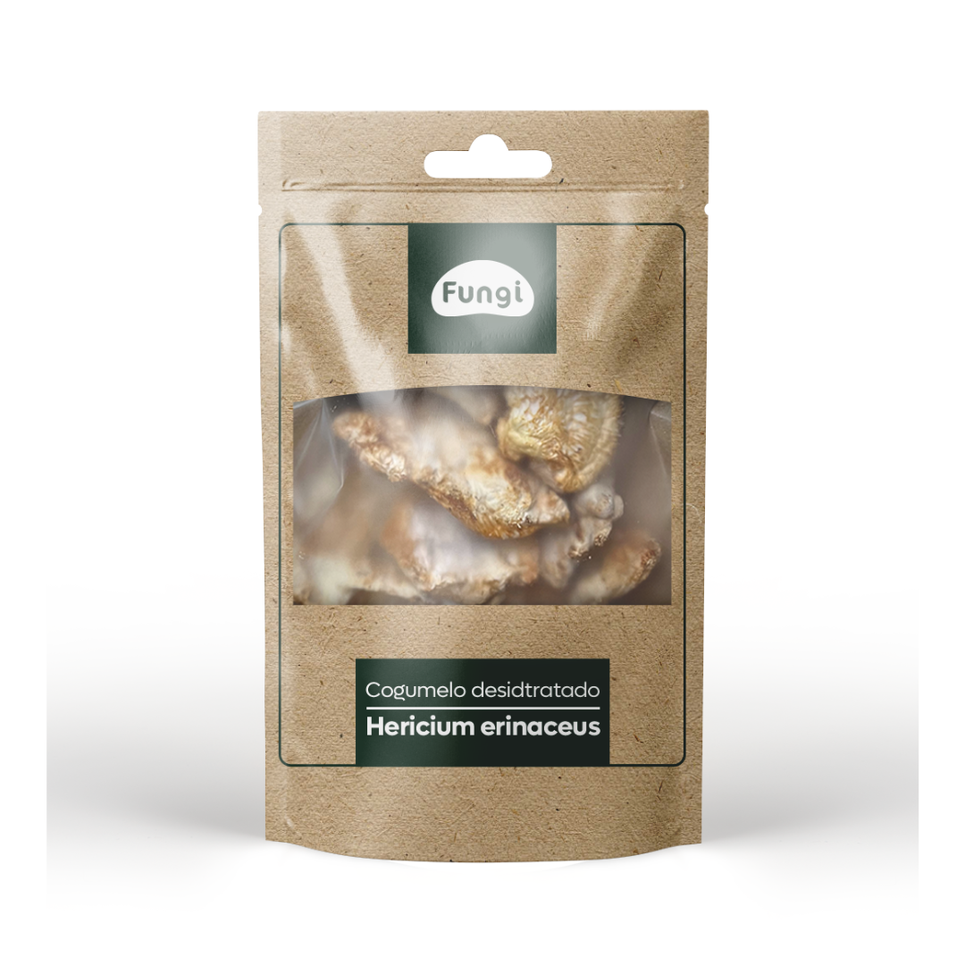 Cogumelo Juba de leao desidratado hericium erinaceus