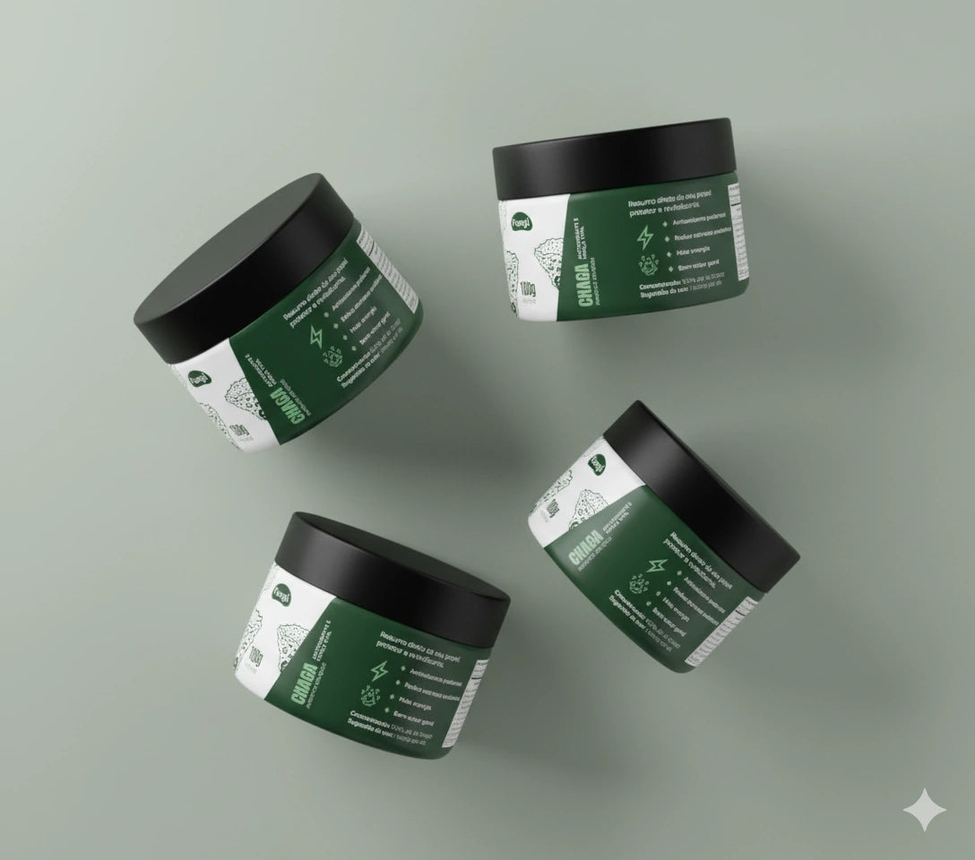 Chaga em Pó – Antioxidante e Força Vital