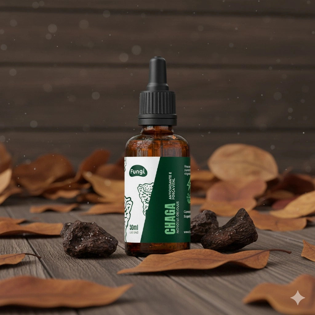 Chaga – Antioxidante e Força Vital em Gotas