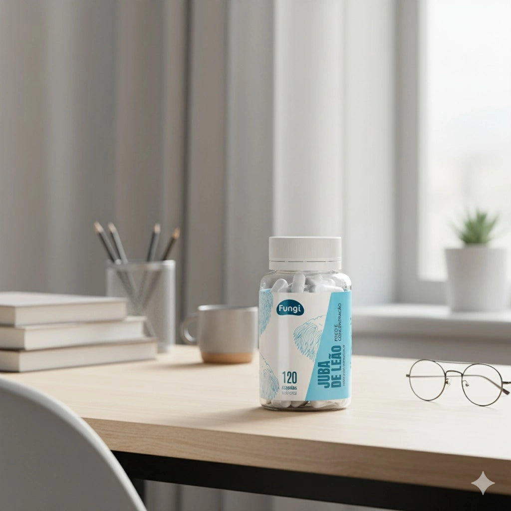 Juba de Leão em Cápsulas – Foco e Concentração