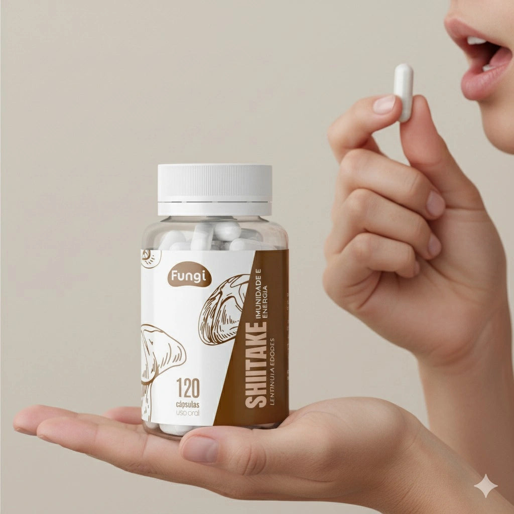 Shiitake em Cápsulas – Imunidade e Energia